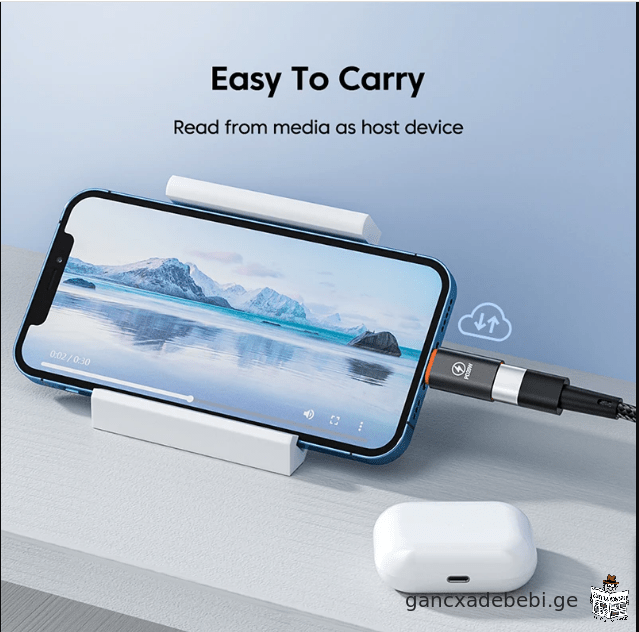 2 cali USB C-ze adapteri PD 20W 120W swrafi damuxtvis Lightning