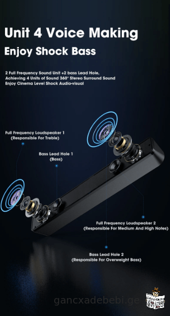 Bluetooth 4D Surround dinamiki saxlis kinoTeatri xmis sistema