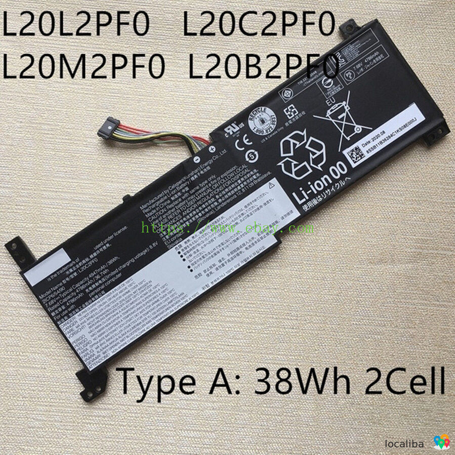L20L2PF0 L20C2PF0 L20M2PF0 S14 V14 V15 V17 G2-ITL/ALC G3-IAP K14 IdeaPad 3 Series battery