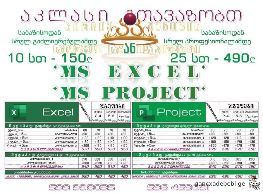 MS Project_projeqtis kursi