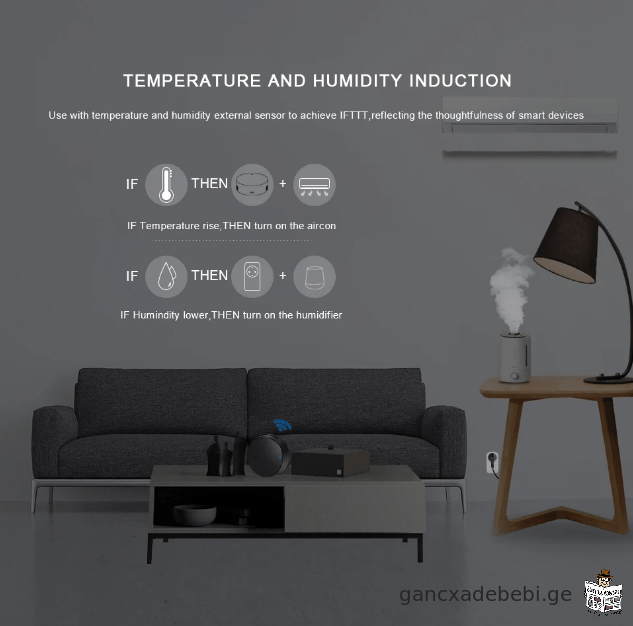 Smart Wifi IR universaluri distanciuri marTvis pulti Tuya-iT da Smart Life