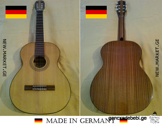 iyideba originali germanuli akustikuri klasikuri gitara "Musima" Made in Germany