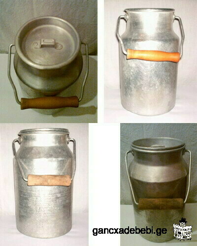 liTonis aluminis bidoni (metalis konteineri, aluminis qila) TavsaxuriT, ori cali / 2 cali