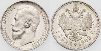 moneta 1 rubli 1900w.imperatori nikoloz |
