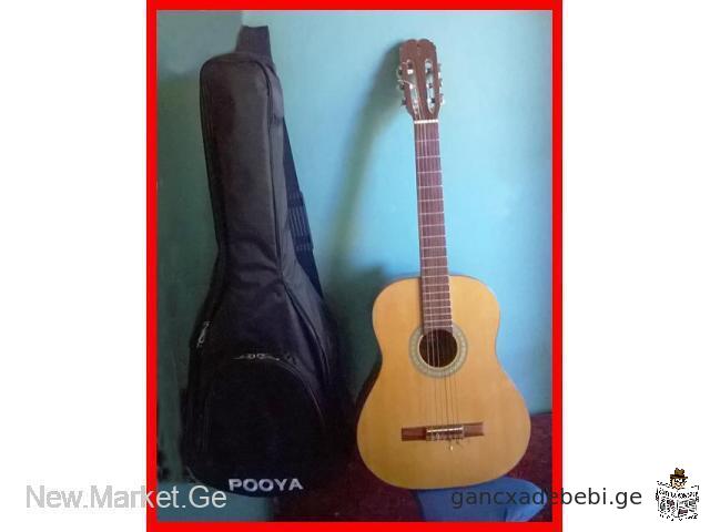 originali klasikuri gitara Classic Guitar Pooya Model PG3 Serial No 22213 Isfahan Made in Iran irani