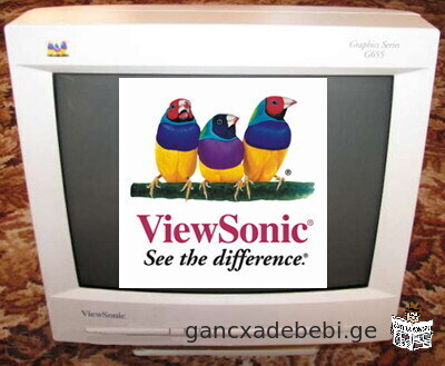profesionaluri originali ViewSonic G655 grafikuli seriis 15"–iani monitori CRT (kineskopi, ara LCD)