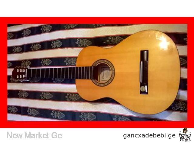 umaRlesi xarisxis 6–simiani originali germanuli akustikuri klasikuri gitara Classica GEWA Germany