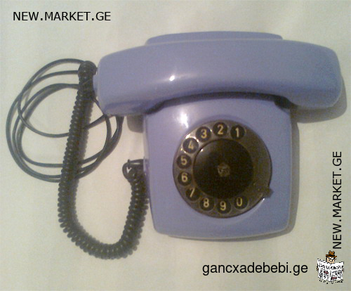 Стационарный телефон Спектр-3 Сделано в СССР / Spektr-3 USSR, фиолетового цвета / сиреневого цвета